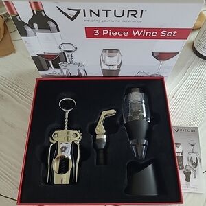 NIB Vinturi 3 Piece Wine Set